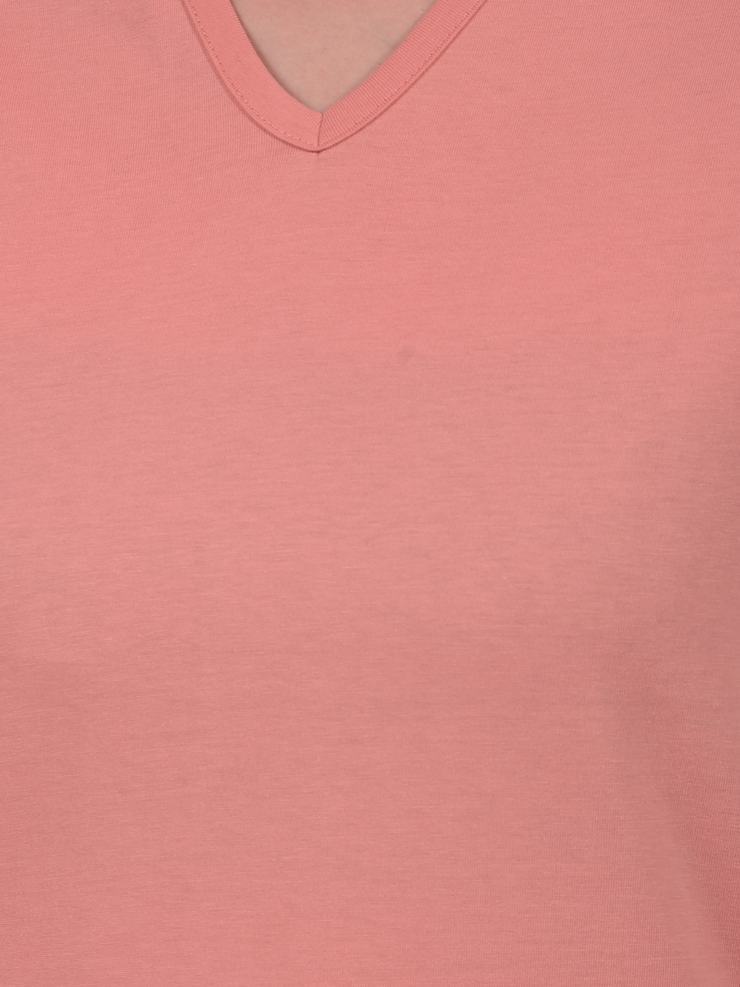 Numero Uno Women Blush Pink V-Neck T-Shirt